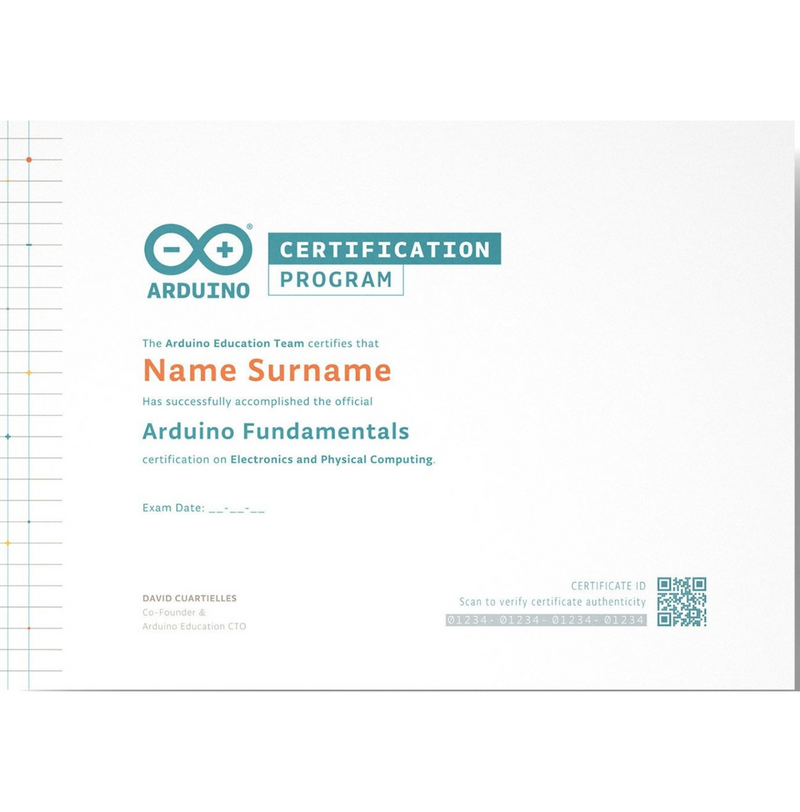Arduino Starter Kit with Certification
