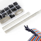 620pcs Dupont Connector 2.54mm, Dupont Cable Jumper Wire Pin Header