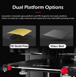 FlashForge 3D Printer Finder 3 with Dual Platforms, Larger Print Size 190x195x200mm for Education and Family Use, Direct Drive Extruder Works with ABS/Hips/PETG/TPU/PLA PRO Filaments