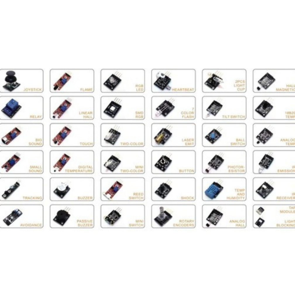 37pcs Sensor Kit(Plastic Case,with CD)