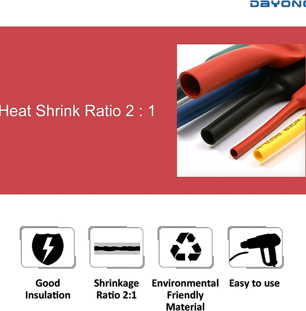 530pcs Colorful Heat Shrink Tubing Insulation Set