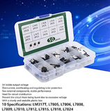50PCS High-Power Three-Terminal Regulated Triode Kit  (Plastic Box)
