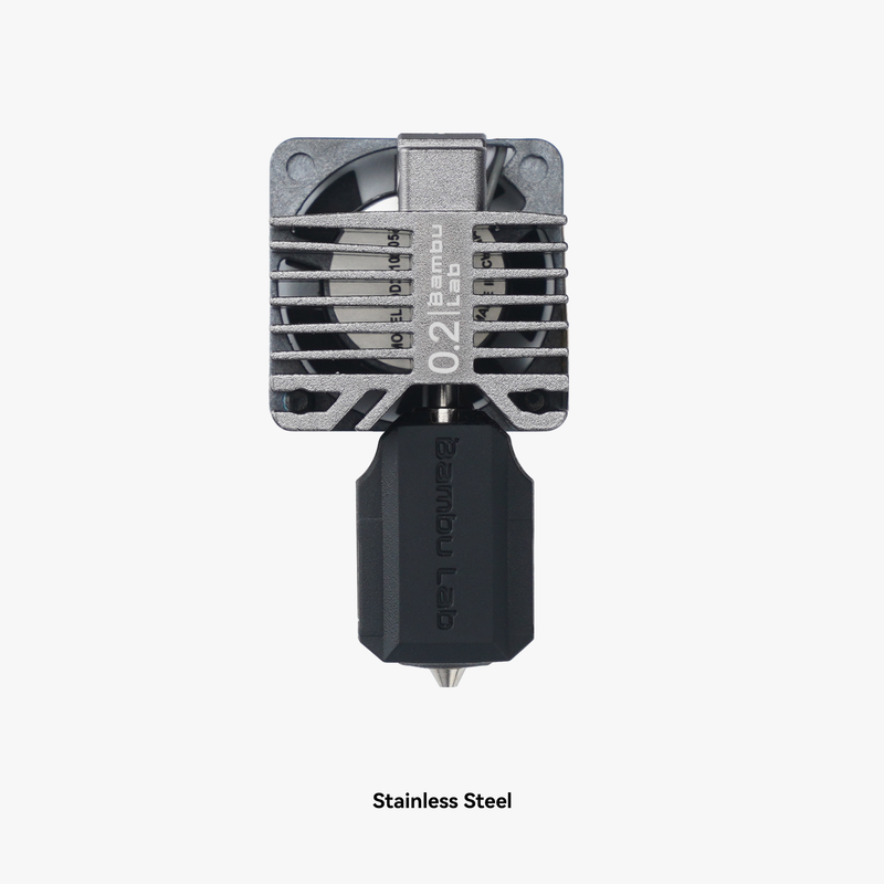 Complete hotend assembly with stainless steel nozzle -0.2mm