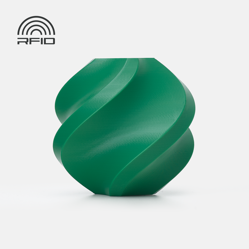 Bambu PLA Basic-Mistletoe Green- with Bambu Reusable Spool