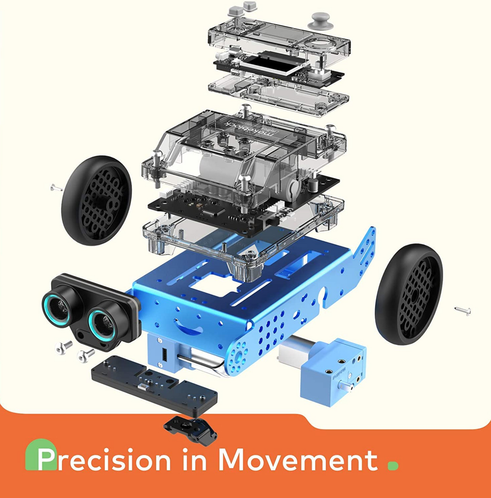 mBot 2 Robot Toys, Robot Kit STEM Projects for Kids Ages 8-12, Coding for Kids Support Scratch & Python Programming, STEM Toys Building Toys Gifts for Boys Girls 8+ Years Old