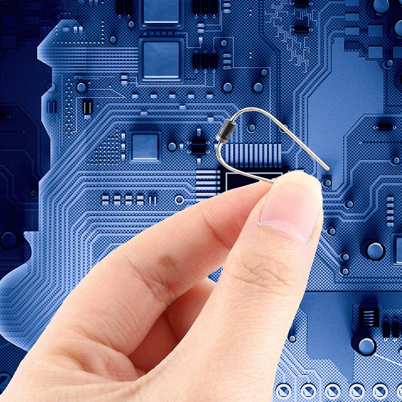 200 Rectifying Diode Set - Ten Specifications, Low Noise, Sharp Reverse Characteristic, Durable Plastic and Metal Materials, Storage Box Included - Ideal for Device Maintenance and Electrical Equipment