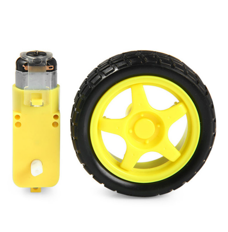 Motor + Wheel Robot Smart Car Set AD015=AD013+AD014