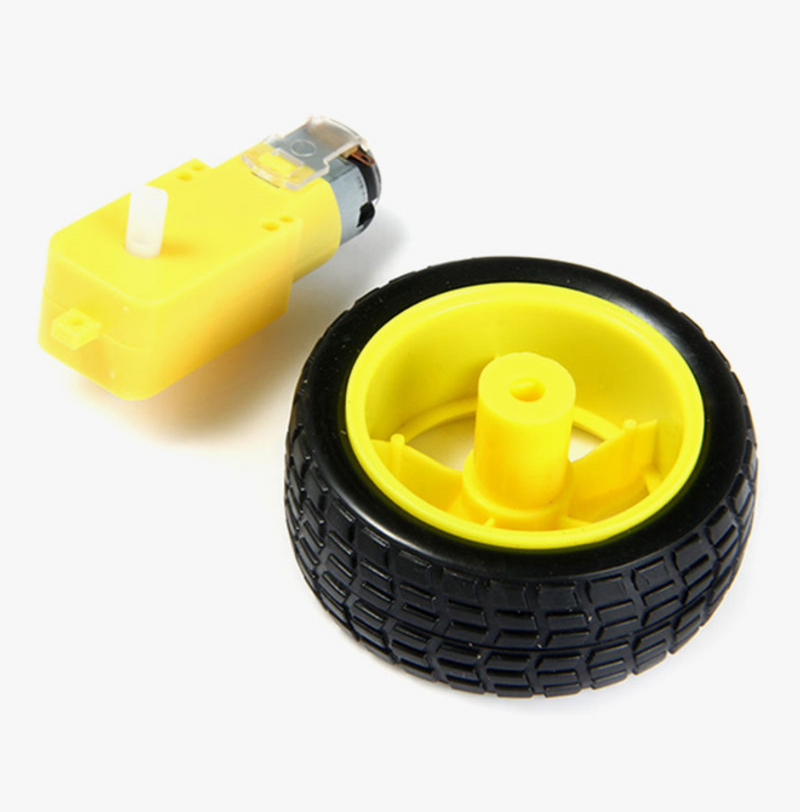 Motor + Wheel Robot Smart Car Set AD015=AD013+AD014