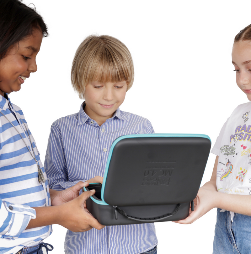 MC4.0 Base Kit for 7-15 Years Programming with Scratch, Python & Arduino 3D Simulator, Ultrasonic Sensor, Line-Follower & Encoder Motors  Mecanum Wheels Included, STEM Education