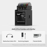 Bambu Lab P1S Combo 3D printer with AMS system, enclosed desktop design