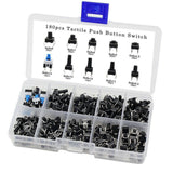 180PCS Button Switch Kit (Plastic Box)